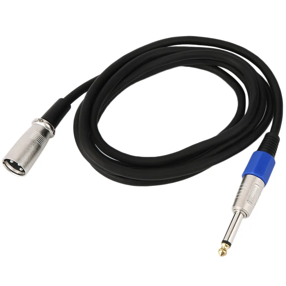 2M/3M/10M XLR 3 Pin Male Jack To 1/4" 6.35mm Mono Male Plug Microphone