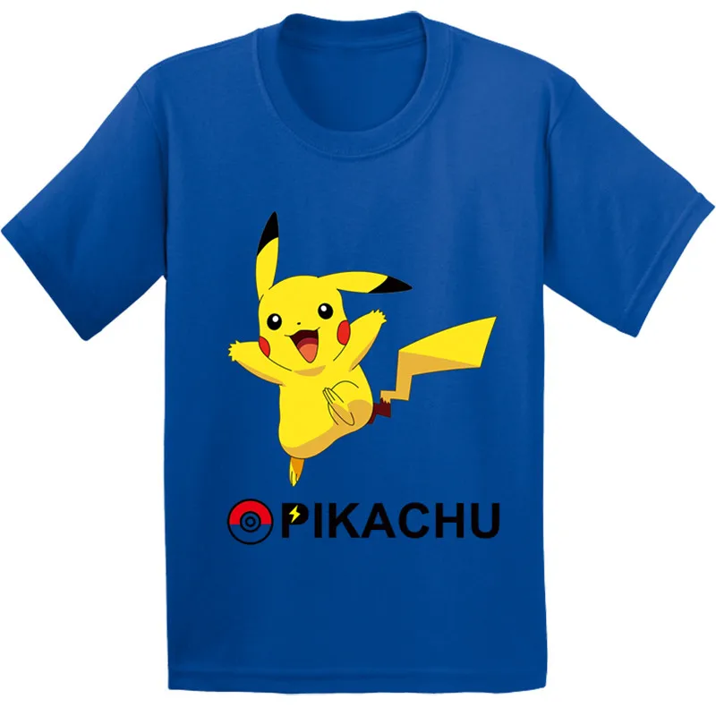 

Anime Pokemon Go Pikachu Pattern Children T shirt Kids Cartoon Funny Clothes Boys/Girls Cotton Short Sleeve T-shirt