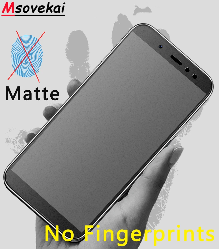Матовое закаленное стекло для Xiaomi PocoPhone F1 Mi 8 SE Lite Mix 2S Max 3 5X 6X A1 A2 Note Защитная пленка