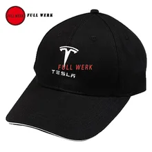 Moda ajustable Gorra de béisbol Gorra de Sombrilla con Tesla Logo Negro Deporte sombrero para Tesla Model S X Universal Cap para Hombres Mujeres