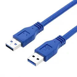 Super speed USB 3,0 Стандартный кабель типа «Папа-папа» 1 м синий цвет