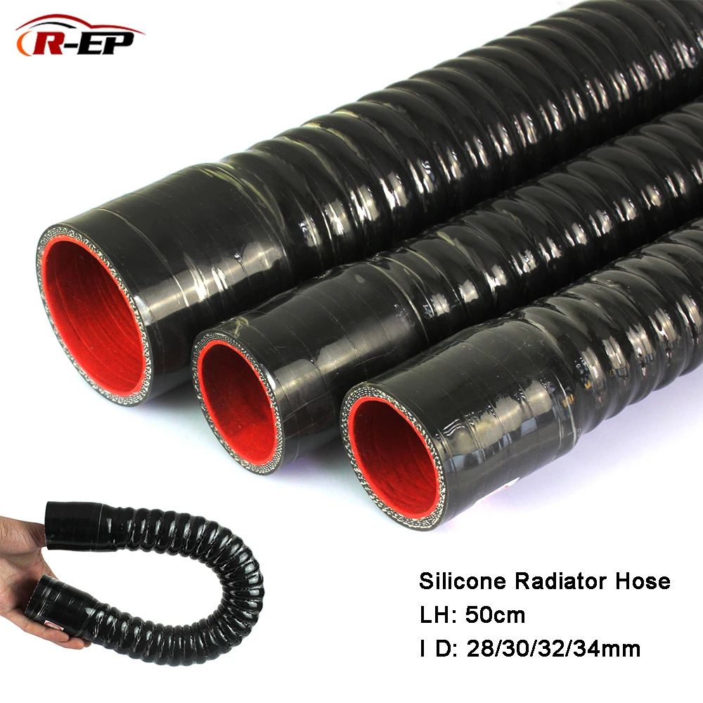 

R-EP Silicone Flexible Hose ID 28 30 32 34mm for Water Radiator Tube for Air Intake High Pressure Rubber Joiner Pipe