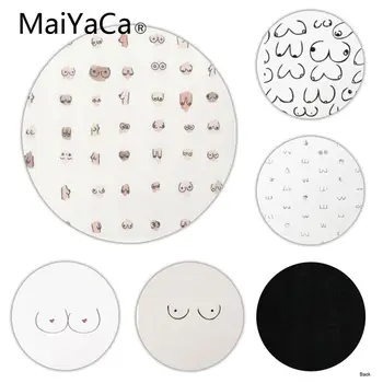 

MaiYaCa Cool New Boobs Durable Rubber Mouse Mat Pad Customized MousePads Computer Laptop Anime Mouse Mat
