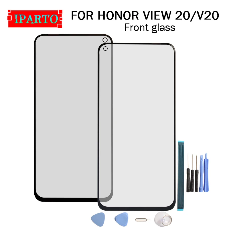 

For Huawei HONOR VIEW 20/V20 Front Glass Screen Lens 100% New Front Touch Screen Glass Outer Lens for HONOR VIEW 20/V20 +Tools