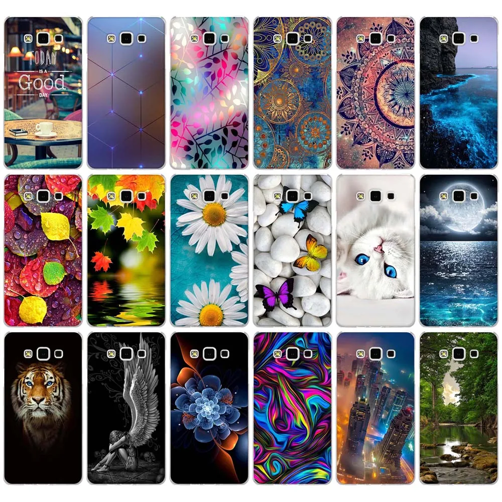 

Soft TPU Case for Samsung Galaxy A7 Cover Luxury 3D Relief Printing Coque for Samsung Galaxy A7 2015 A700 A7000 A700F SM-A700F