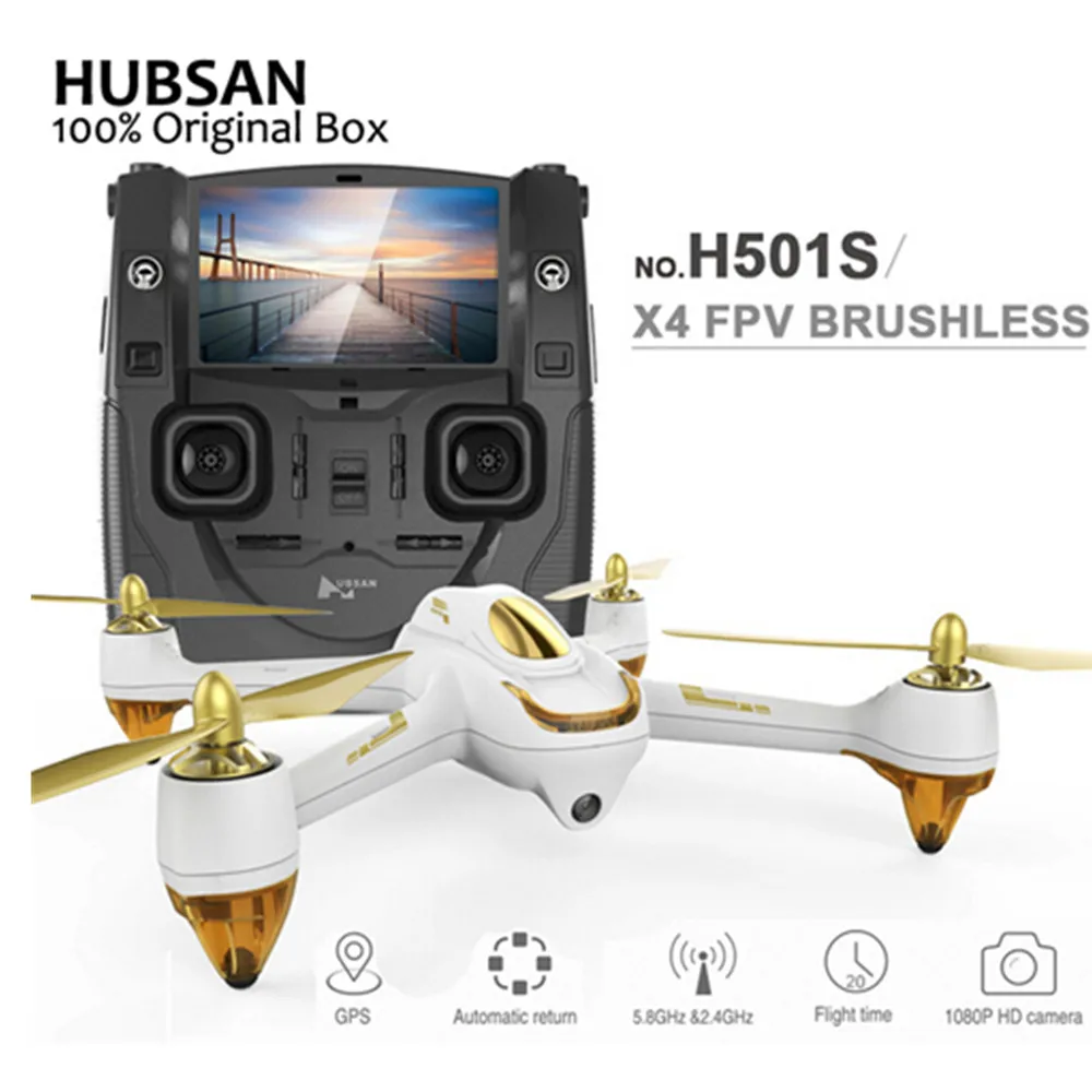 Hubsan H501S X4 Pro 5 8G FPV Brushless With 1080P HD Camera GPS RC Quadcopter RTF