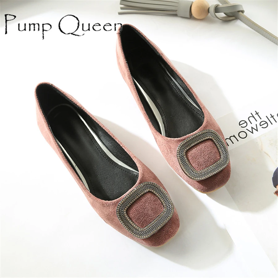 

2017 Spring Women Metal Button Flats Casual Boat Shoes Breathable Minimalist Flat Ladies Shoes zapatos mujer PLUS SIZE 35-43