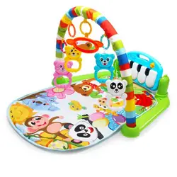 Детский музыкальный коврик для ковра игрушки 0-36 месяцев Детские музыкальные фитнес-рамка Новорожденные музыкальные педали пианино