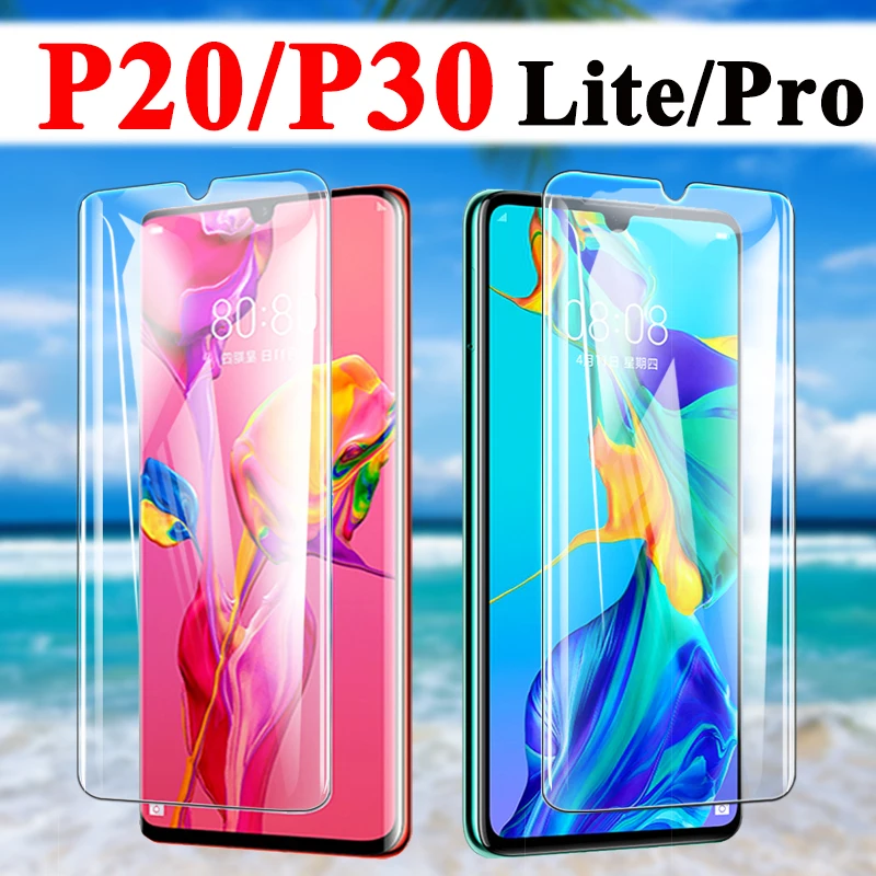 Protective glass for huawei p20 pro screen protector p30 lite tempered on huawey p 20 30 tremp armor sheet 20p 30p light saver | Мобильные