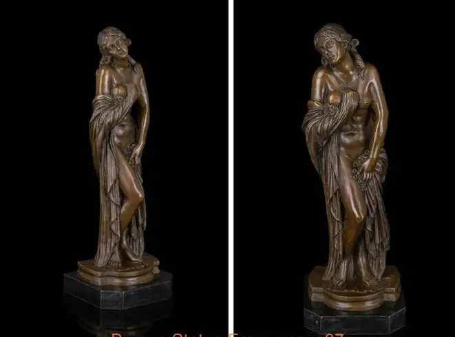 

free Art Deco Sculpture Sexy Beautiful Woman Bronze Statue fast