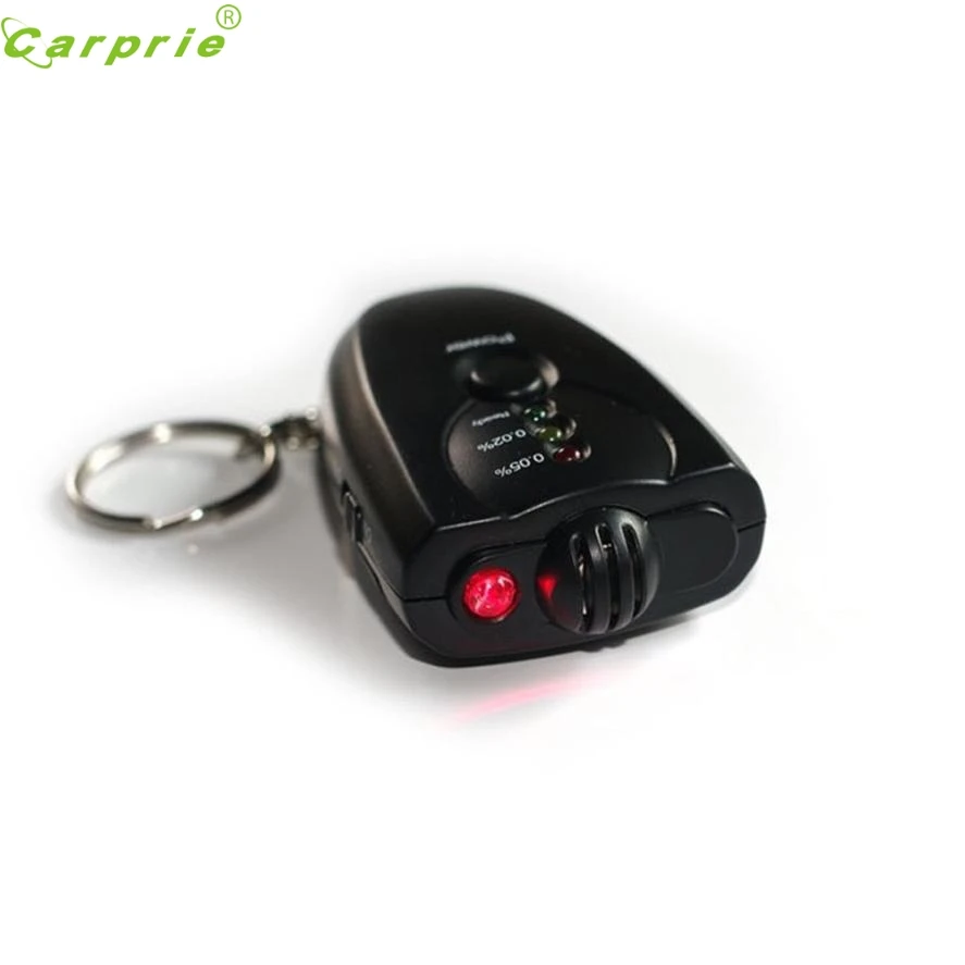 Carprie سيارة مفتاح سلسلة اختبار الكحول الرقمية الكحول اختبار الكحول التنفس تحليل جديد #0523