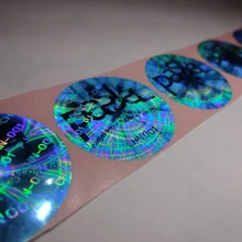 Дешевые обычай Лазерной ПВХ голографическая наклейка лазерной печати этикеток, аннулируется, если удалить