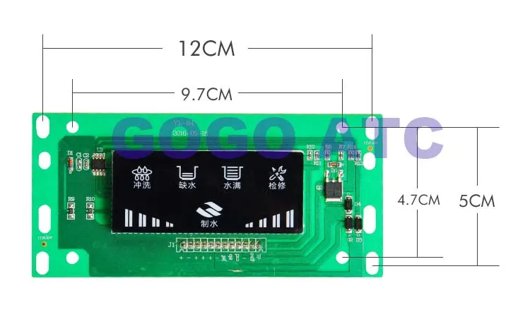 Универсальный 5075G Тип коробки Чистая вода машина главный контроль компьютерная плата светодиодный жидкокристаллический дисплей Компьютерный дисплей