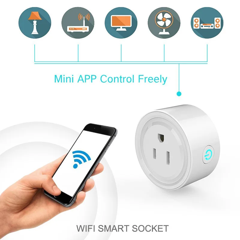 Последние умная розетка нам Стандартный Мощность Plug Wi-Fi Smart Plug мобильное приложение Remote Управление Выход работает с Amazon Alexa Google дома