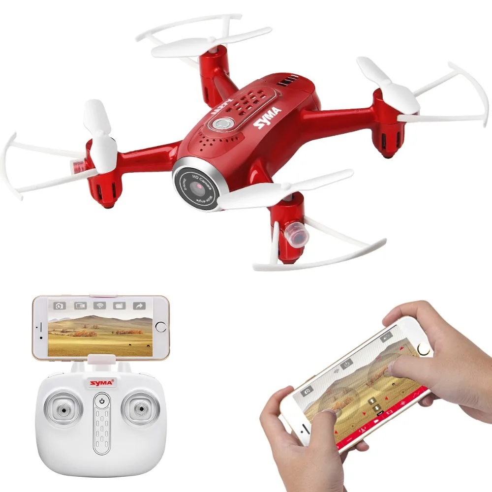 SYMA Official X22W Радиоуправляемый вертолет Дрон Квадрокоптер камера FPV Wi Fi передача в