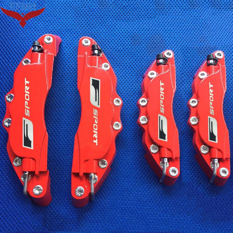 

KUNBABY Metal Brake Caliper Cover Model 9 Red F Sport Logo Car Styling Decoration For Lexus