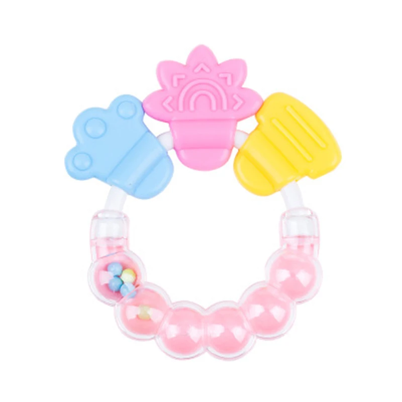 Baby Teether Molar Food-grade Silicone Toddler Dental Care Training Tooth Cute Bell Jingle Toy Infant Toothbrush Pacifier BB5073 (4)