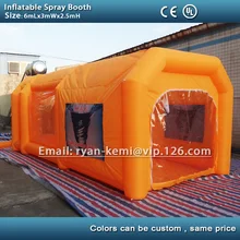 6 м надувная покрасочная будка надувная Автомобильная покрасочная будка надувная покрасочная будка палатка
