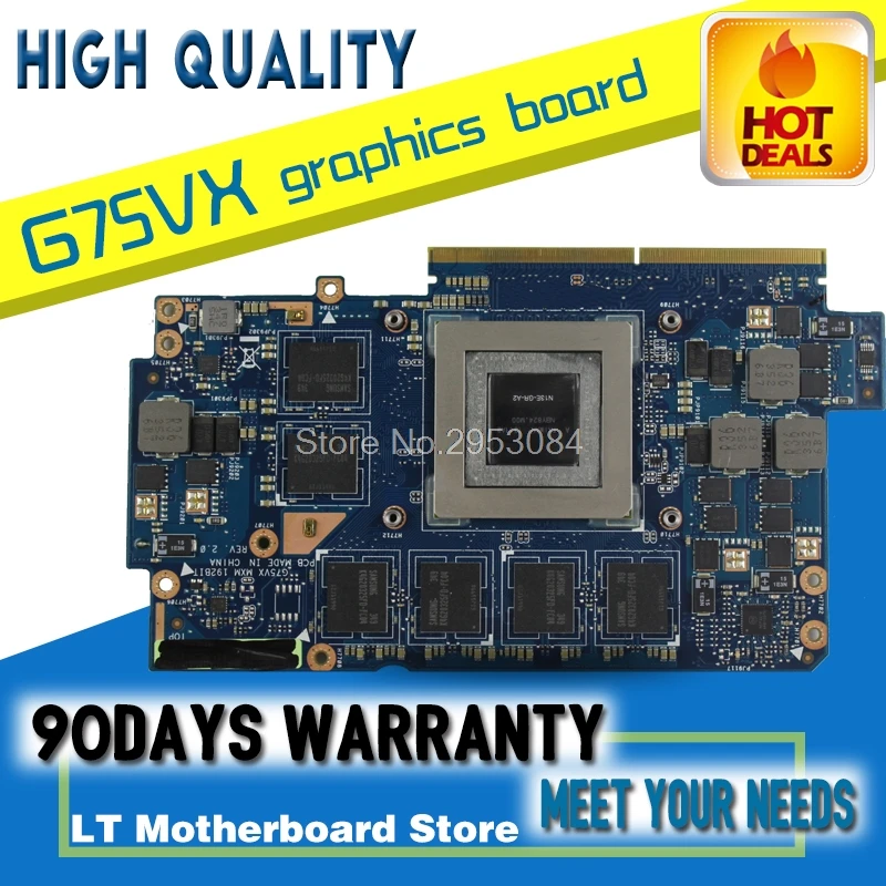 Original Video card For ASUS notebook G75V G75VX 3GB GTX670M Highest configuration N13E-GR-A2 graphic card Original Video card For ASUS notebook G75V G75VX 3GB GTX670M Highest configuration N13E-GR-A2 graphic card