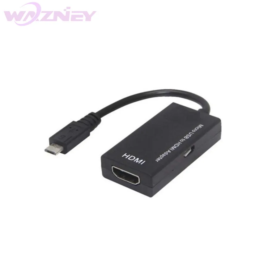 100pcs/lot 5 PIN 11 PIN Micro USB to HDMI HDTV HD TV Adapter For