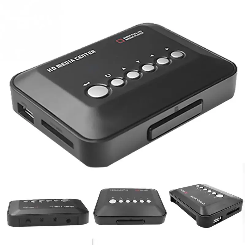 

2018 New Professional HD 1080P HD Player MKV HD Player Media Player With Remote Control Black
