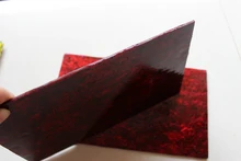 10 unids/lote muy gruesa roja abulón paua shell laminado hoja de 1.5mm de espesor 140x240mm cáscara de papel muebles incrustaciones de accesorios de guitarra
