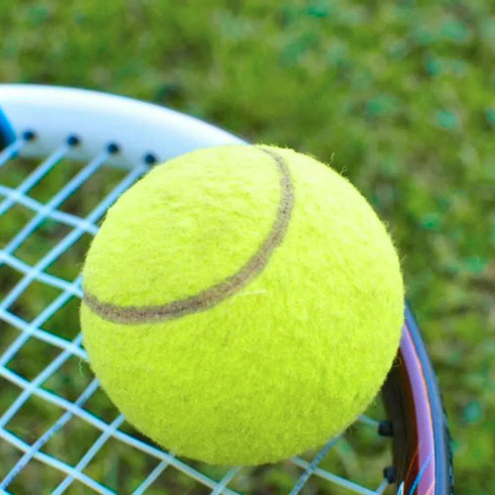 Yellow Tennis Balls Sports Tournament Pressurised Head Ball Excellent