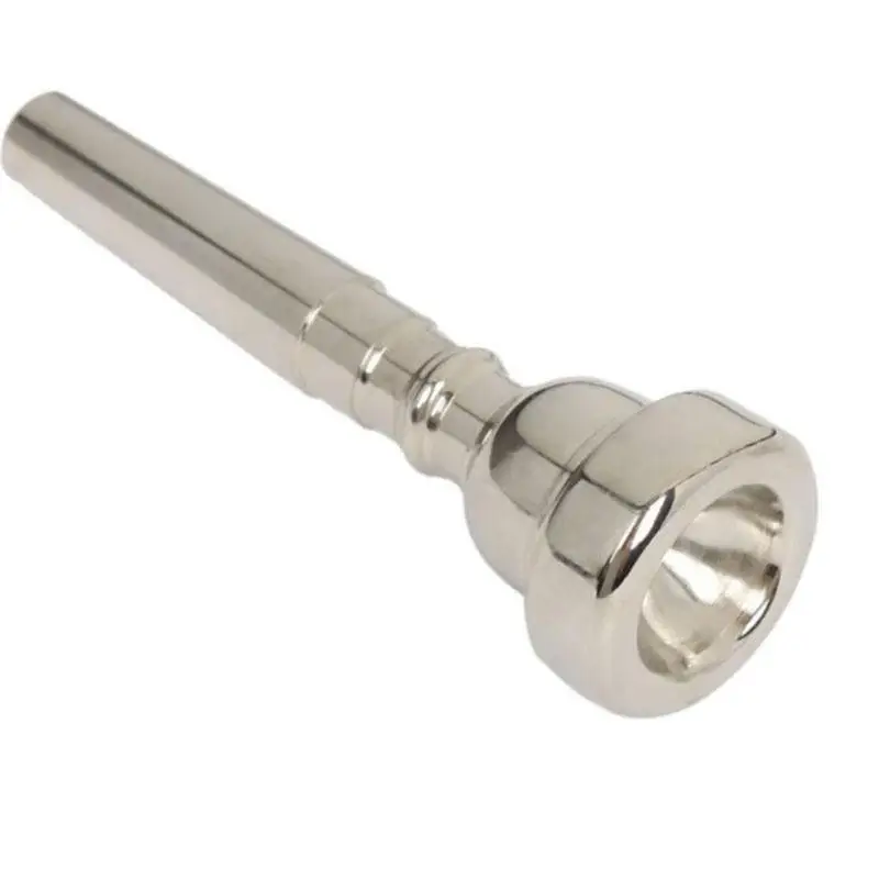 Trombone Mouthpiece Trainer Silver Plated Simulator Trumpet