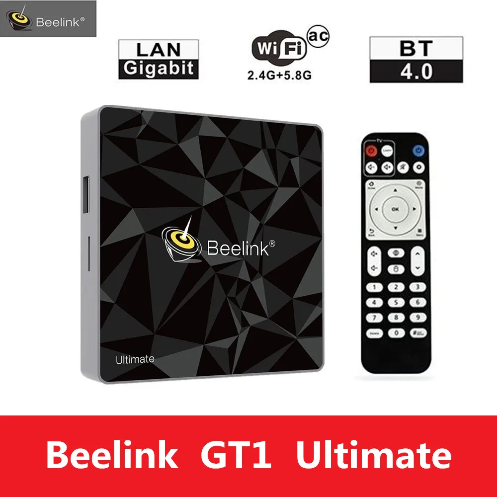 

Beelink GT1 Ultimate TV Box 3G 32G Amlogic S912 Octa Core CPU DDR4 2.4G+5.8G Dual WiFi Android 7.1 Set Top Box Media Player