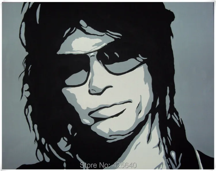

Andy Warhol Style Steven Tyler Oil painting Pop Art Home Decoration Oil painting Wall Pictures for living room Home Decor
