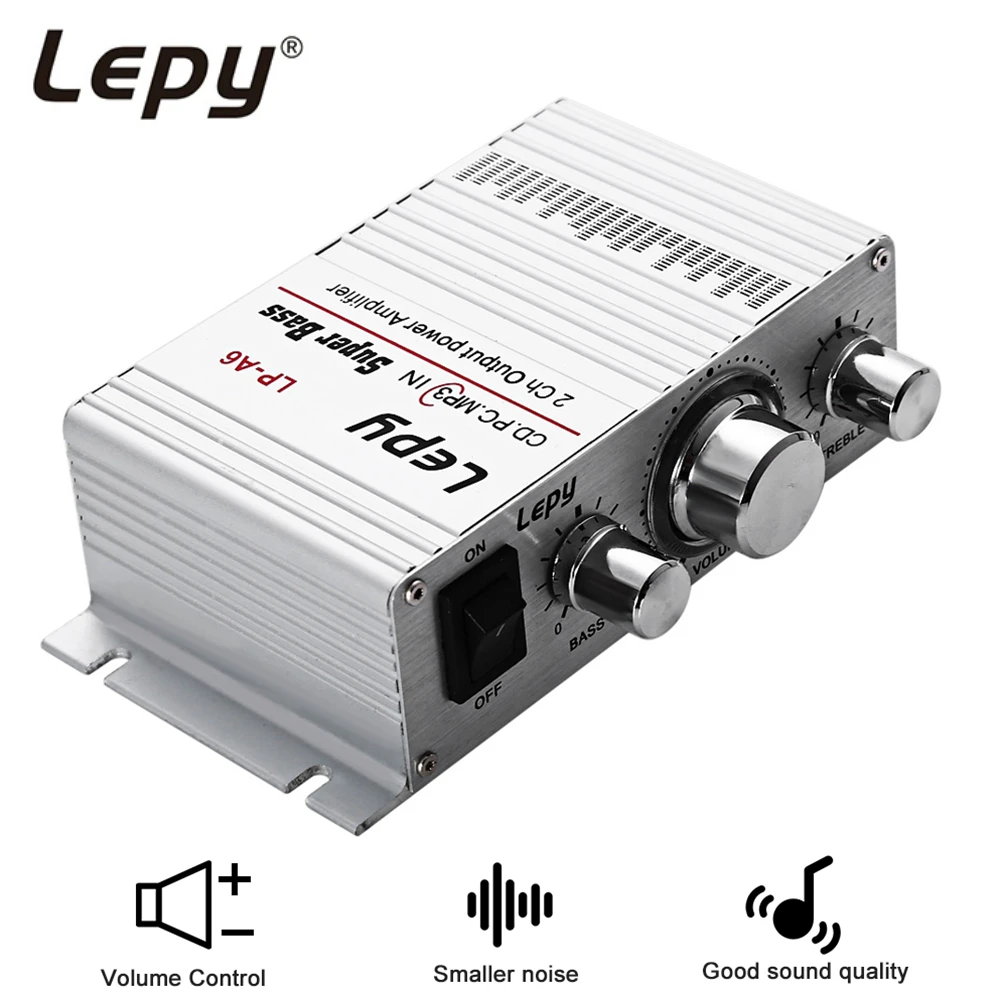 Lepy LP-A6 Mini 2 Channal Hi-Fi Stereo Audio Amplifier Car Home Output Power Volume Control Speaker for Mobile phone MP3 MP4 PC Lepy LP-A6 Mini 2 Channal Hi-Fi Stereo Audio Amplifier Car Home Output Power Volume Control Speaker for Mobile phone MP3 MP4 PC