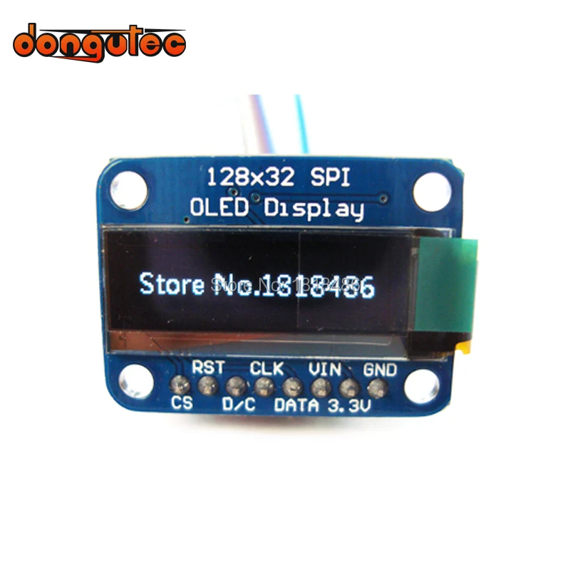 Белый Графический монохромный OLED модуль 0 91 дюйма SSD1306 128X32 SPI|monochrome|monochrome displaymonochrome