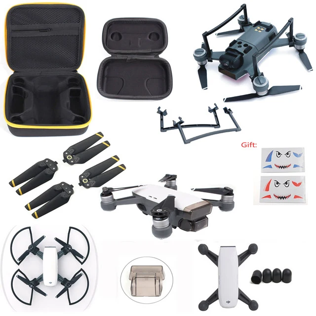 8В1 DJI Spark аксессуары коробка для хранения+ 4730F пропеллер+ карданный чехол для камеры+ защита пропеллера+ шасси DJI Spark