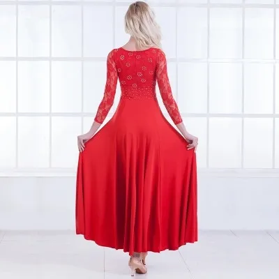 6 colors standard dance dresses women flamenco dress ballroom waltz dresses social dress tango modern dance costumes