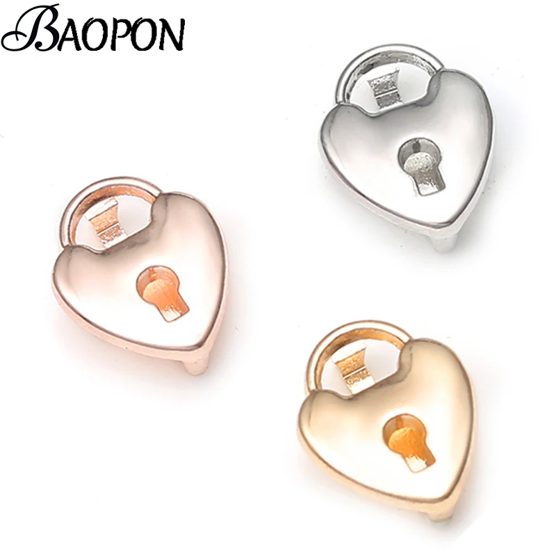 BAOPON ювелирные изделия Сердце Висячие ключи Шарм подходят металлические сетки