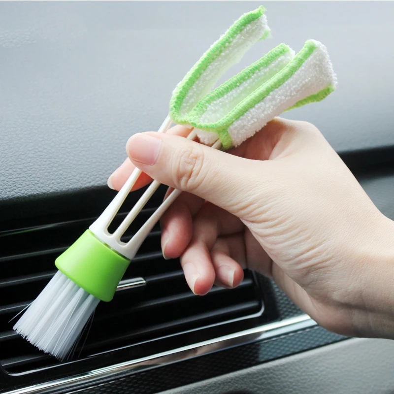 Car Cleaning Double Side Brush Air Conditioner Stowing Tidying For TOYOTA COROLLA RAV4 Camry CROWN PRIUS LAND CRUISER PRODO | Автомобили и