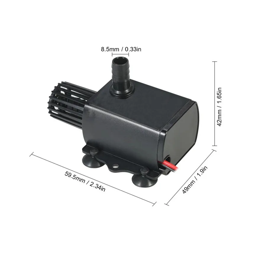 DC 12V Мини безщеточный Водяной насос системы водяного охлаждения для фонтан сада пруд басейн Аквариум водяные насосы 0605