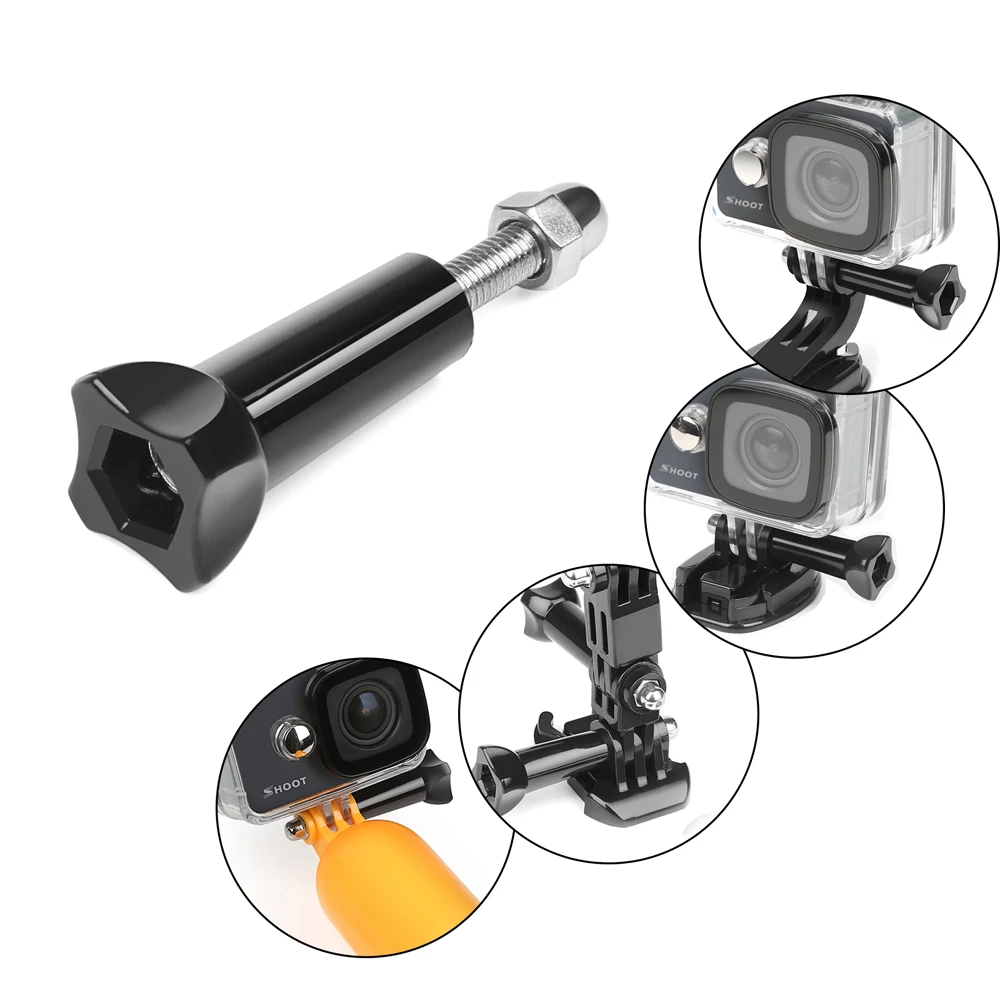 Длинный винт с гайкой MINIFOCUS для GoPro Hero 7 6 5 4 Black аксессуары экшн камер Xiaomi Yi 4K SJCAM SJ4000