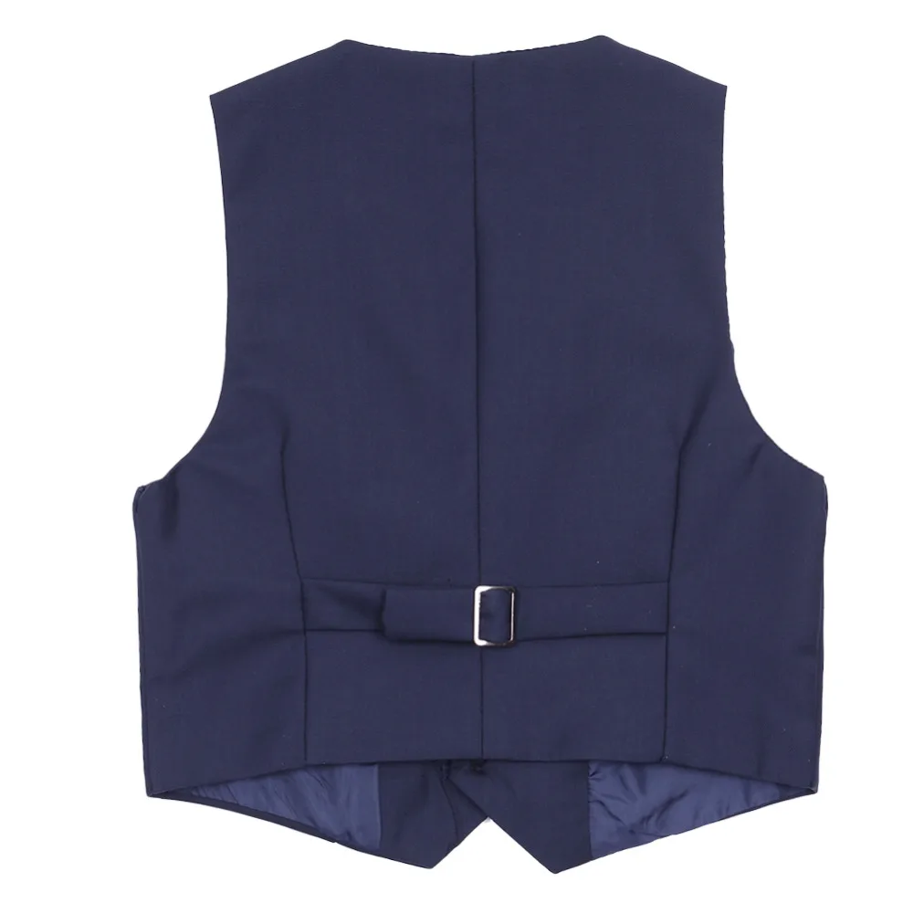 Spring and Autumn Boy Vests Kids Boys Gentleman Formal Suit Vest Waistcoat Pageant Wedding Party Jacket Coat SZ 3-12Y