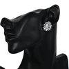 EMMAYA – boucles d'oreilles de mariage couleur argent pour femmes, nouveau Design Unique, AAA, zircone cubique ► Photo 2/6
