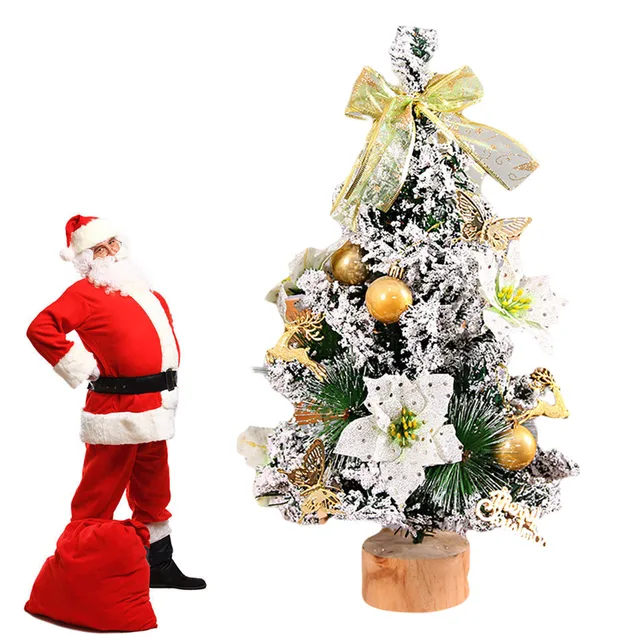2019 Happy Christmas Decoration Artificial Tabletop Mini Christmas Tree