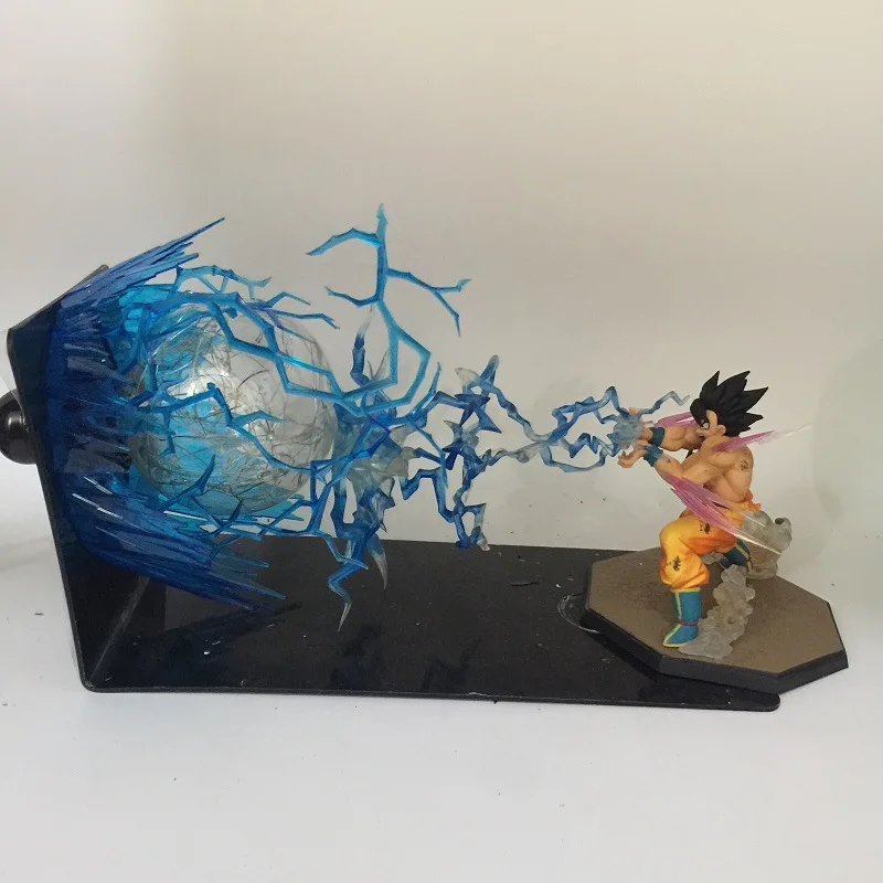 [Funny] аниме Dragon Ball Z Goku Spirit Bomb фигурки Модель светодиодный светильник шар игрушка Kamehameha взрыв сцены ремесло игрушка