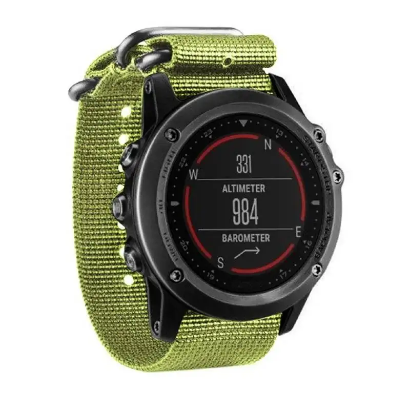 26 мм нейлоновый ремешок спортивные часы группа ремешок для Garmin Fenix 5X/Fenix 3/3 ч/D2/спуск Mk1 длинные браслет