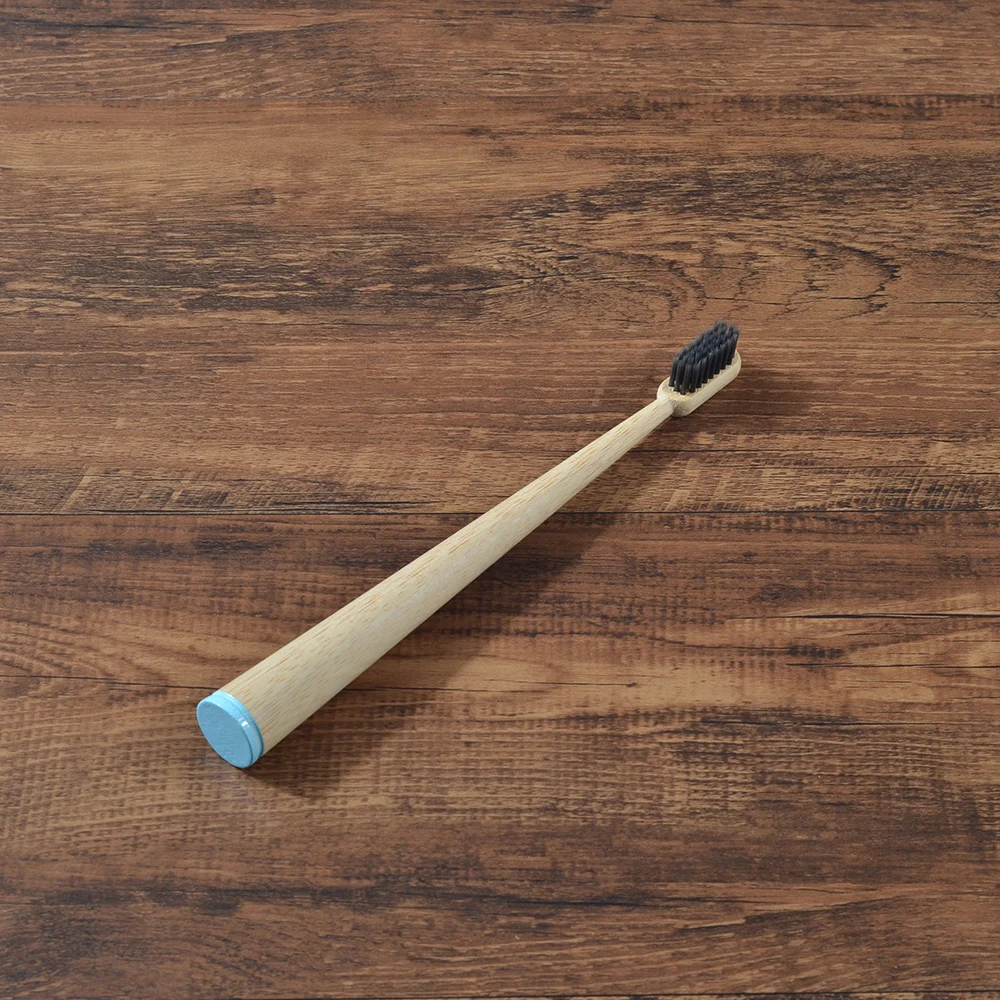 Дизайн зубная щетка конусная форма 4-Pack vegan Мягкая зубная щетка с бамбуковой щетиной cepillo dientes зубная щетка из натурального бамбукового волокна