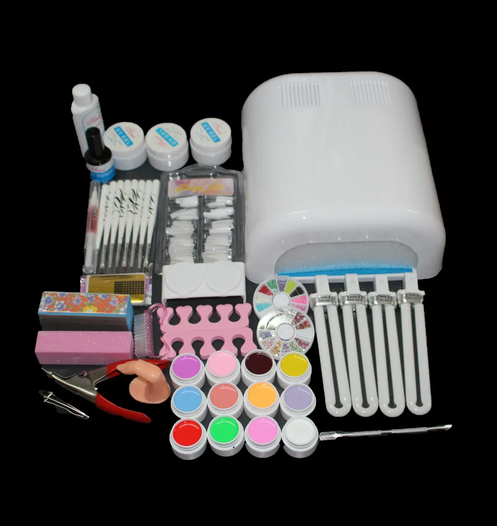 BTT 92 Professional lamp uv gel nail kit ,kit nail gel ...