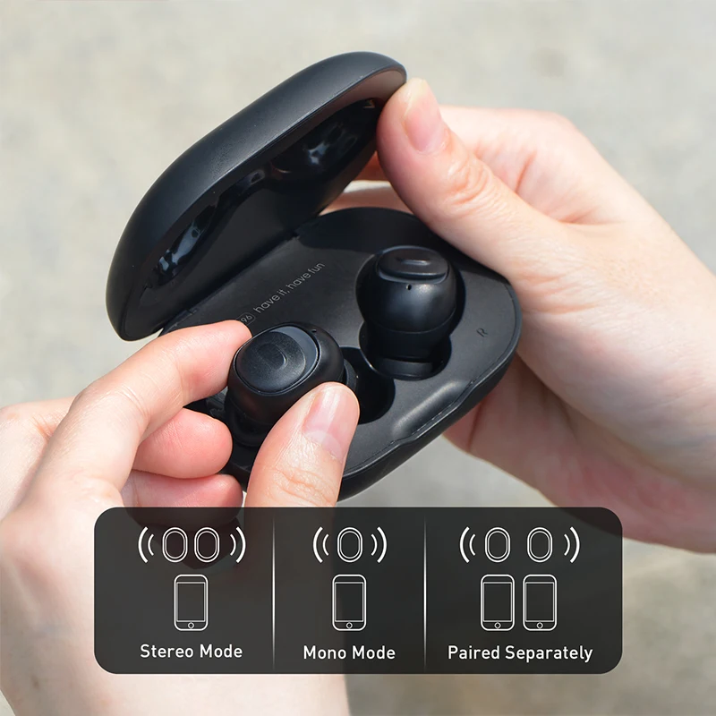 Дешево Avit I96 TWS Bluetooth наушники V5.0 HD стерео беспроводной микрофон IPX5 шумоподавление игровая гарнитура парные отдельно