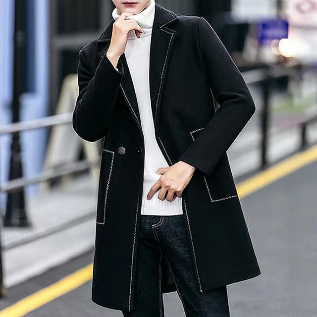 Sunwang Mens Trench Coat 2019 New Fashion Designer Men Long Coat Autumn ...