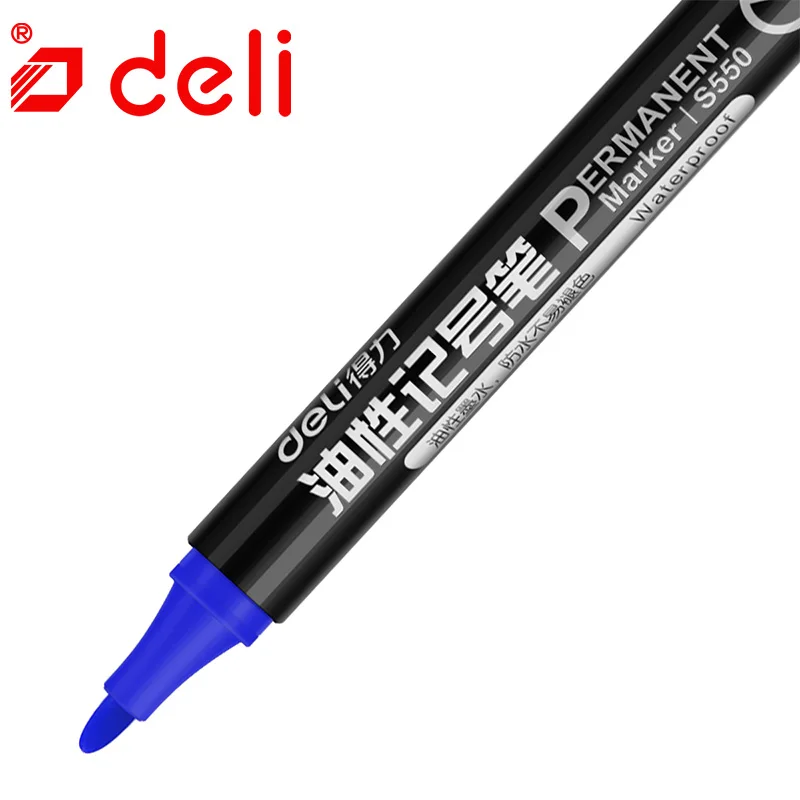 

Deli 1pc Marker Waterproof Car Tyre Tire Tread CD Metal Permanent Paint Marker Graffti Oily Marker pen Macador Caneta Stationery