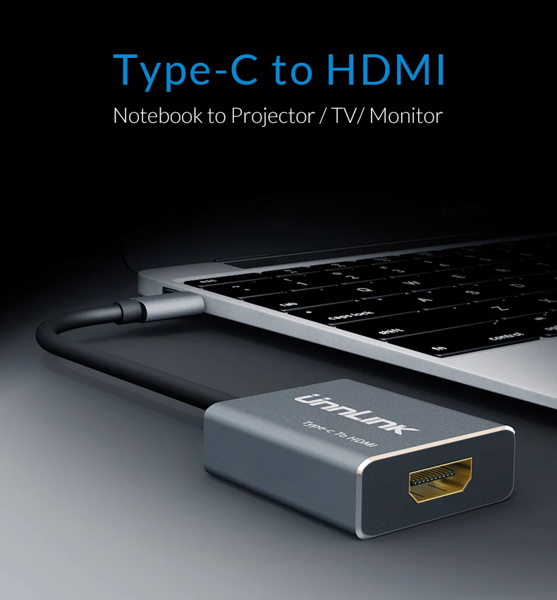 USB C to HDMI 4K 60HzUSB 3 1 Type C to HDMI Adapter for MacBook for