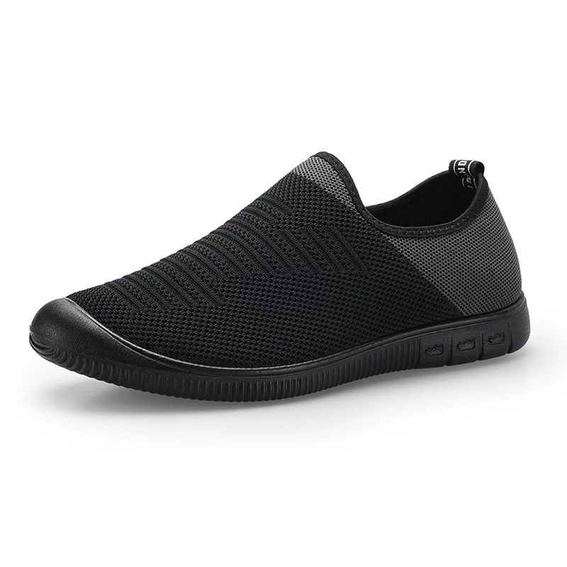 2019 New Fashion Men Shoes Brand Flats Breathable Slip on Man Outdoor Walking Sneakers Gray Black Lightweight Male Trainer 2019 New Fashion Men Shoes Brand Flats Breathable Slip on Man Outdoor Walking Sneakers Gray Black Lightweight Male Trainer